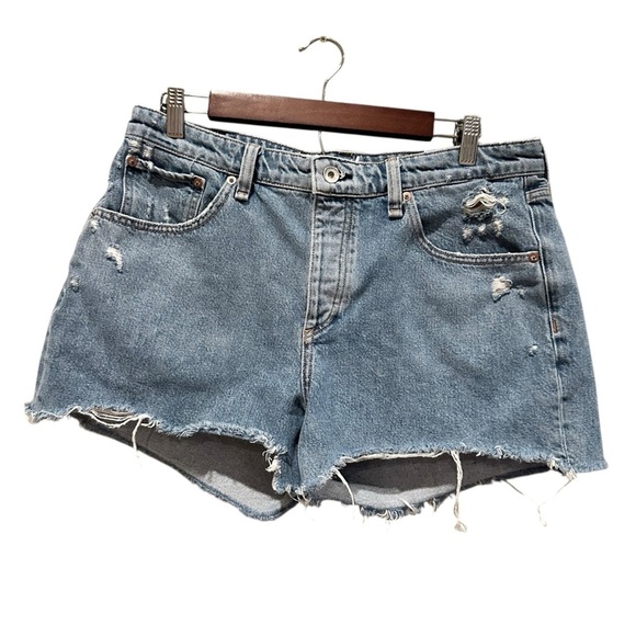 rag & bone Pants - Rag & Bone Dre Shorts Women’s Distressed Low Rise Denim Cutoffs Blue Size 30